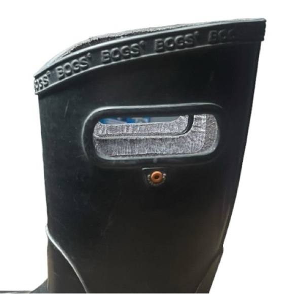 Bogs Boys Kids Girls 11 Rain Rubber Boots Black Waterproof Spring Boot Shoes 11K - Picture 9 of 11
